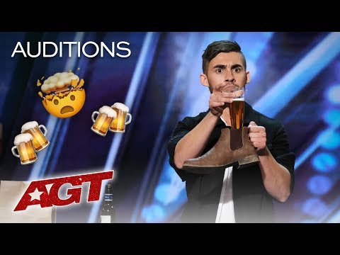Dom Chambers Chugs A Beer With Intoxicating Magic! – America's Got Talent 2019